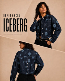 CHAQUETA MURREN: JEAN OVERSIZE ESTAMPADA